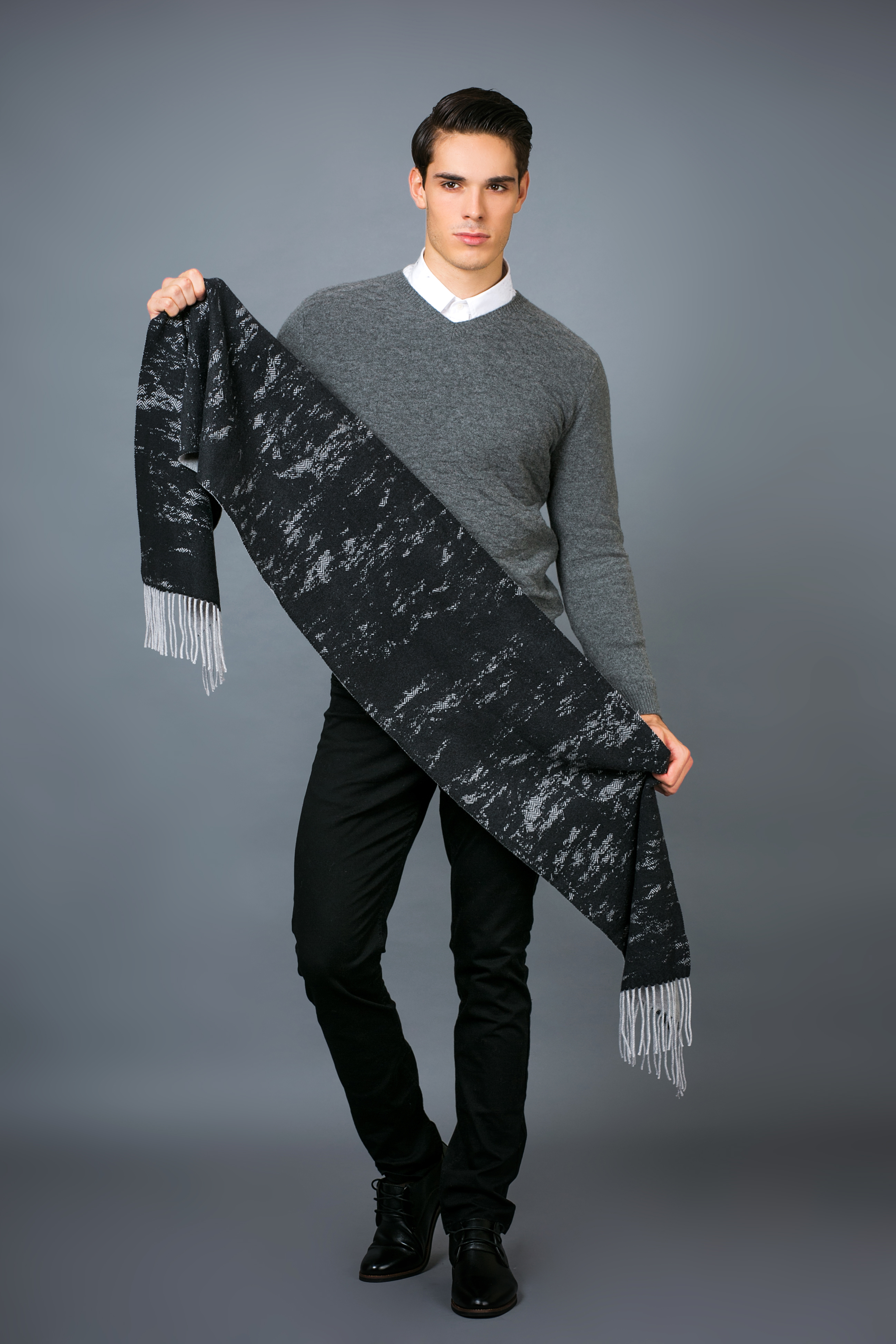 Screen Printed Cashmere Scarf